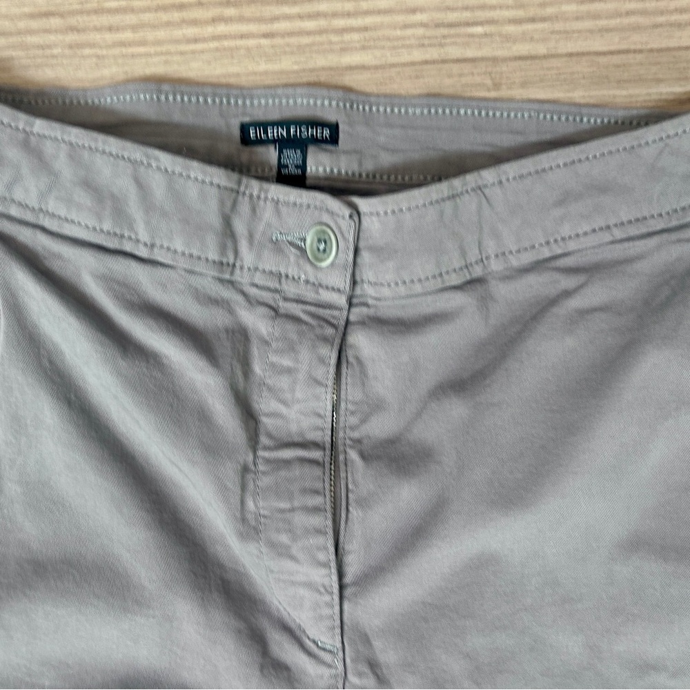 Eileen Fisher Gray Pants Midrise Slim Ankle Size 6 - Picture 4 of 7